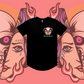 What Lies Beneath- Curved Unisex Tee, Black & White