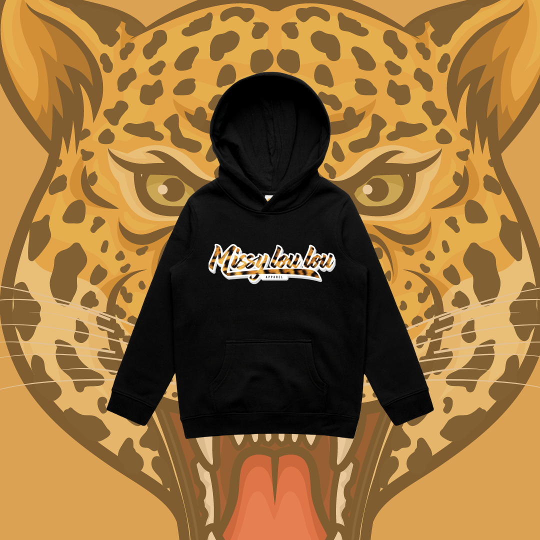 Logo Collection - Leopard Print - Kids Hoodie