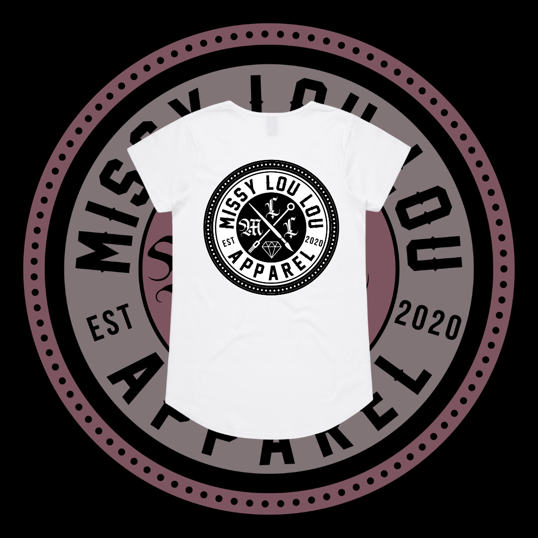 Missy Logo  - Drop neck tee - Black Logo