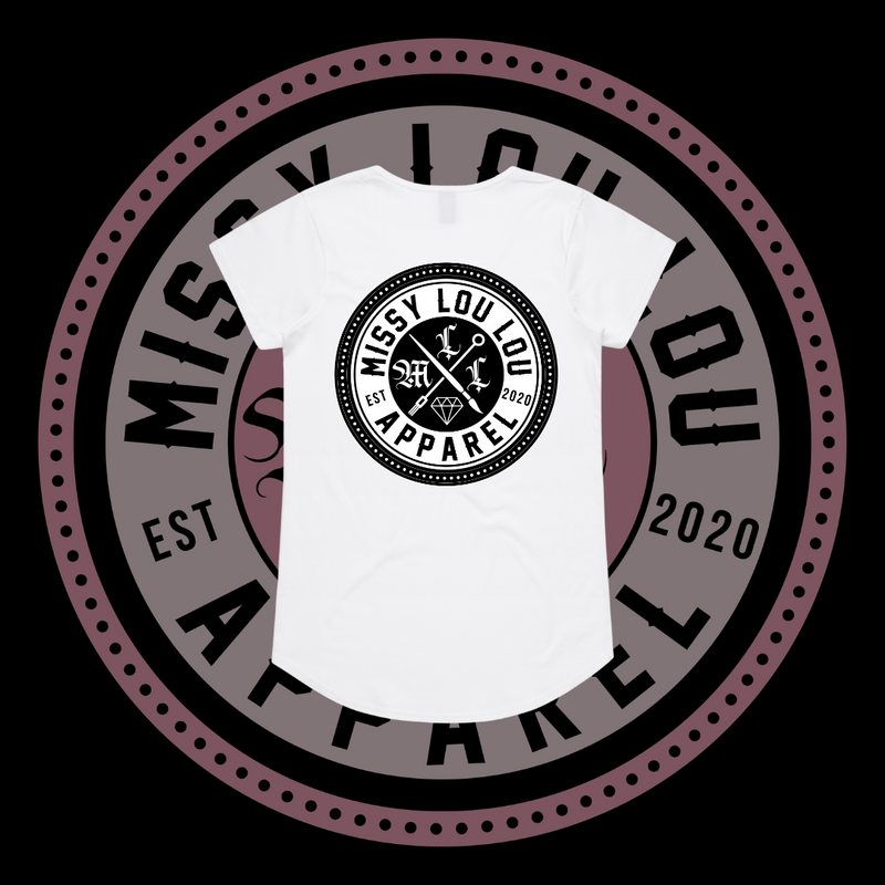 Missy Logo  - Drop neck tee - Black Logo