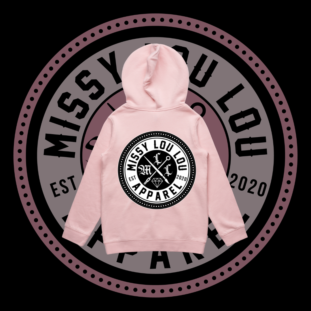 Missy Logo  - Kids Hoodie, Black Logo