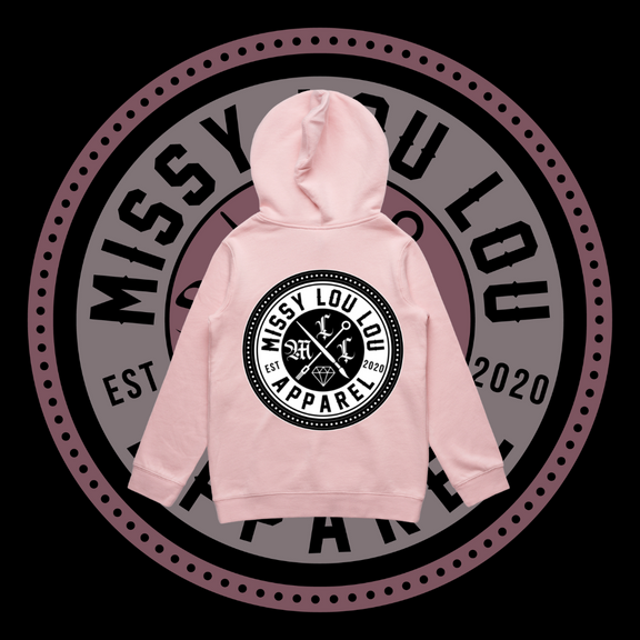 Missy Logo  - Kids Hoodie, Black Logo