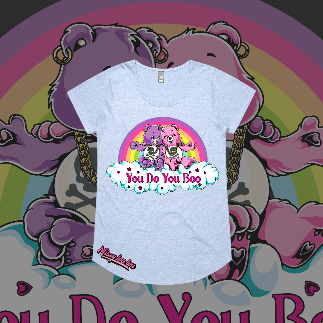 You Do You Boo - Drop Neck Tee, Front Design