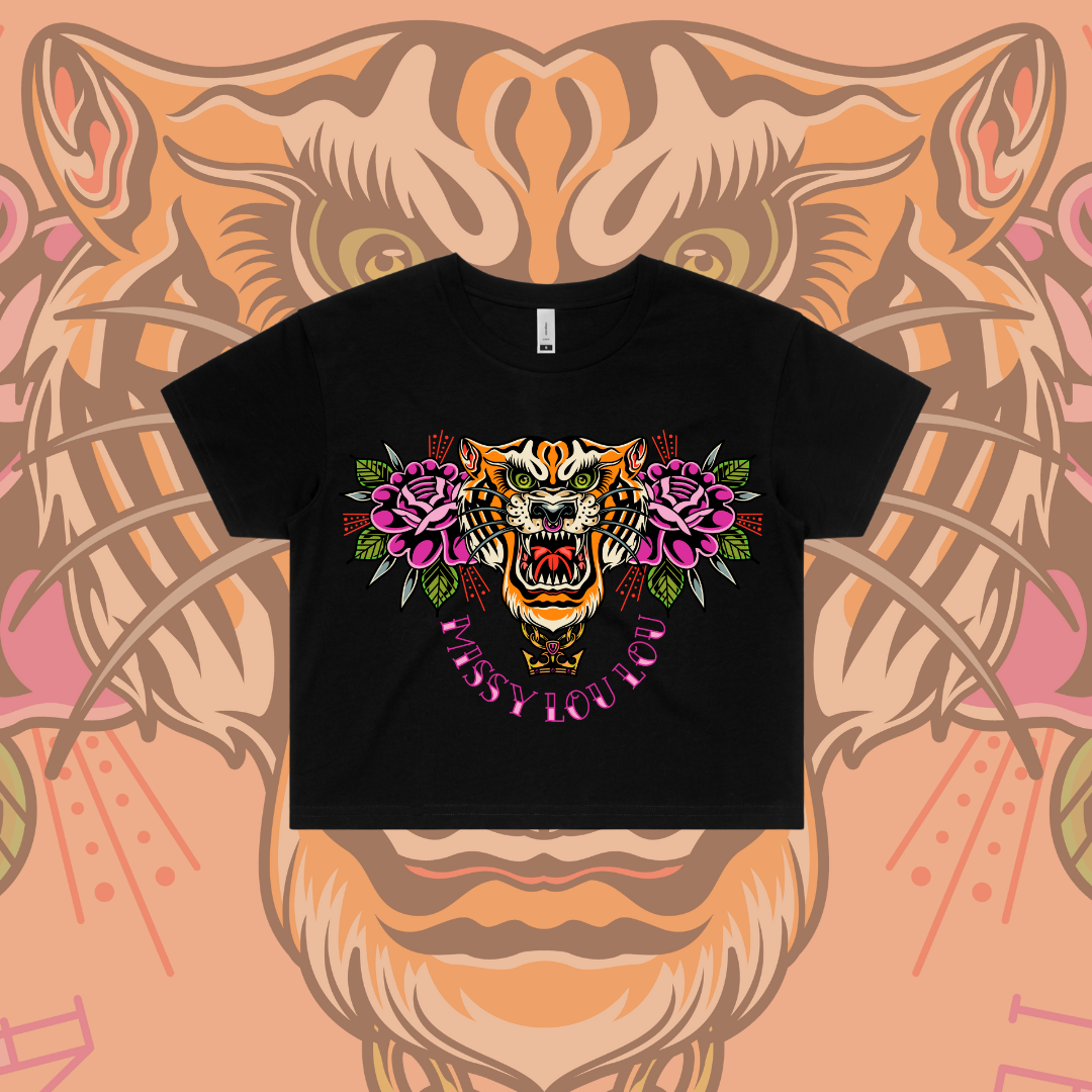 Tiger Lilly-  Crop Tees