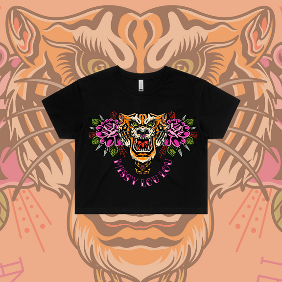 Tiger Lilly-  Crop Tees