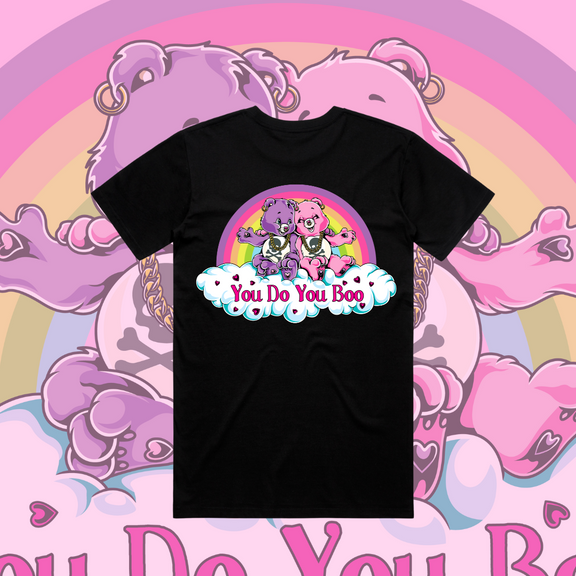 You Do You Boo - Unisex tees, Black, Aqua, Bubblegum