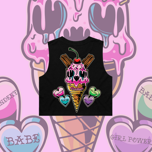 Sweet Tooth -  Crop tank, Pocket Design