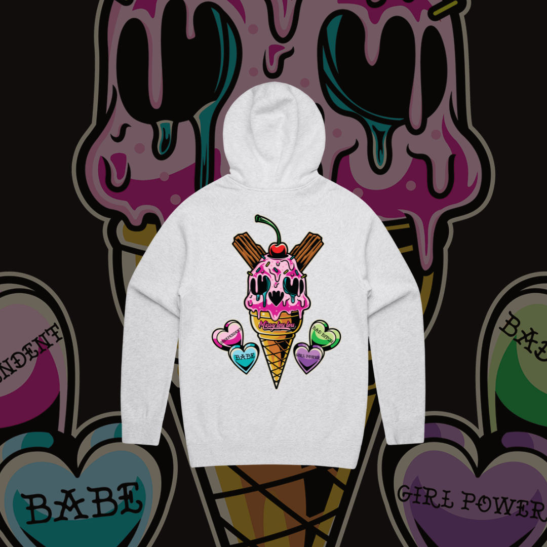 Sweet Tooth - Premium hood, Grey Marle