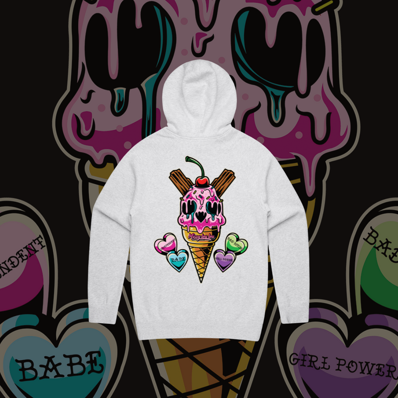Sweet Tooth - Premium hood, Grey Marle