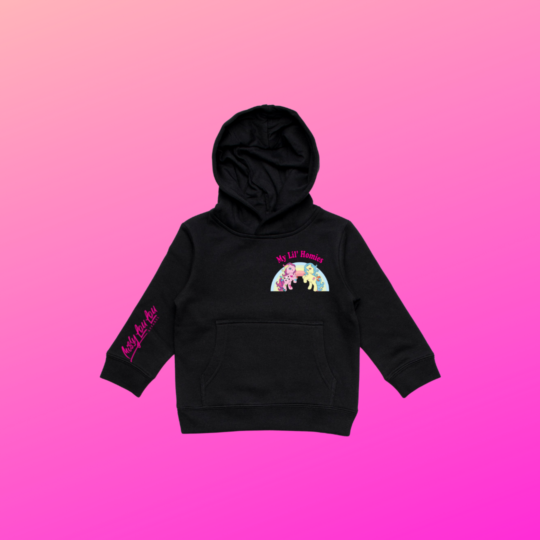 Kids Hoodie - Black, My 'Lil' Homies