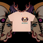 What Lies Beneath-  Crop Tees, Black, Lilac, Pale Pink