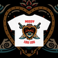 Hearts 'N' Daggers - Crop Tee, Black & White