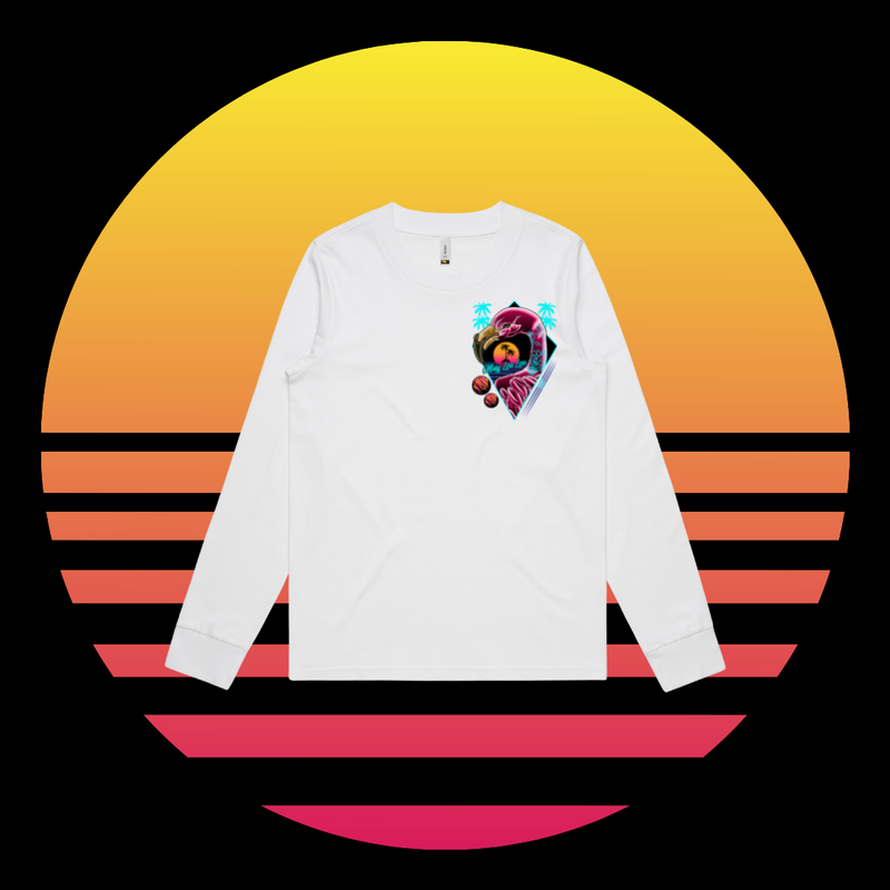 Franky Feathers - Long-sleeve, black & white