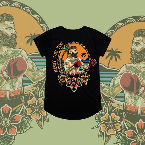 FREDDY FISTICUFFS - Drop neck tee