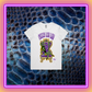 Madam Medusa- Premium women's tee, black, white, lilac.
