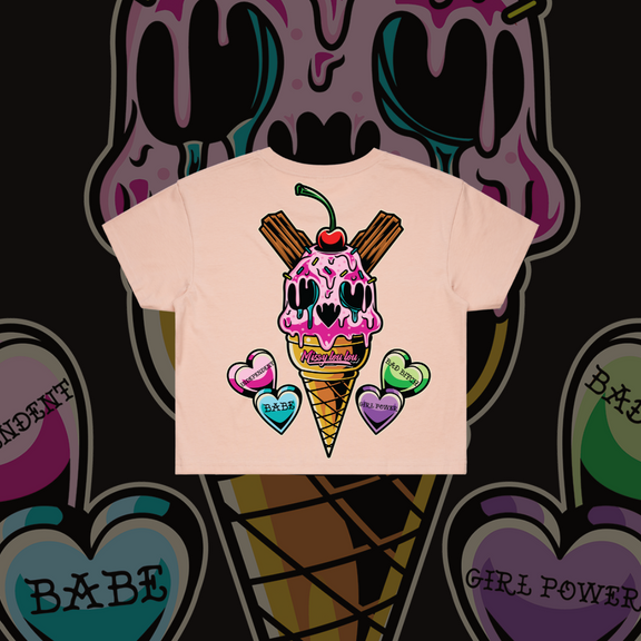 Sweet Tooth-  Crop Tees