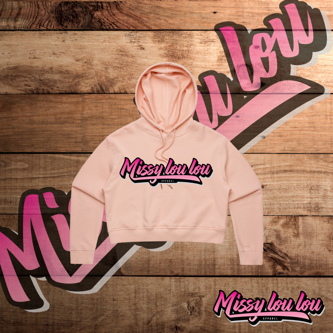 Logo Collection - Crop Hoods, Black, Grey, Pink