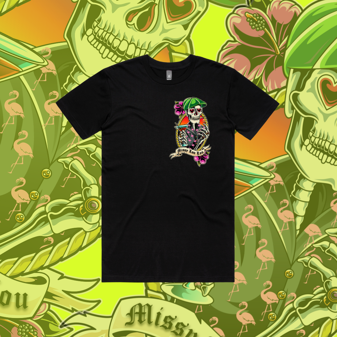 5PM SOMEWHERE - Unisex tee, Black