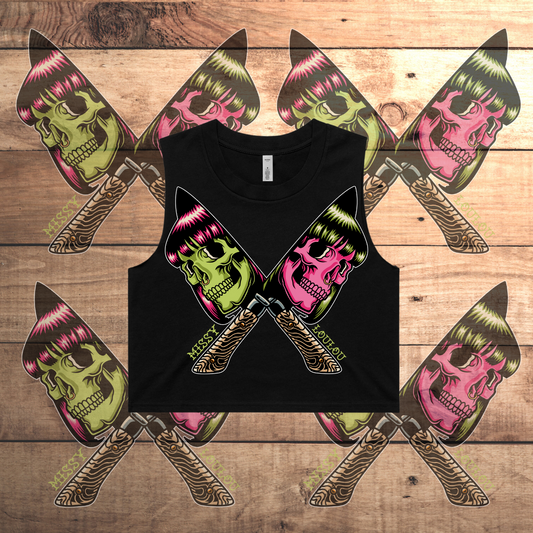Cuttroat- Crop tank - Front design