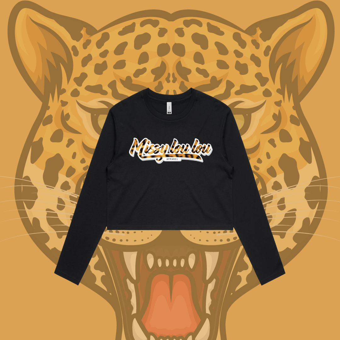 Logo Collection - Leopard Print - Crop long-sleeve