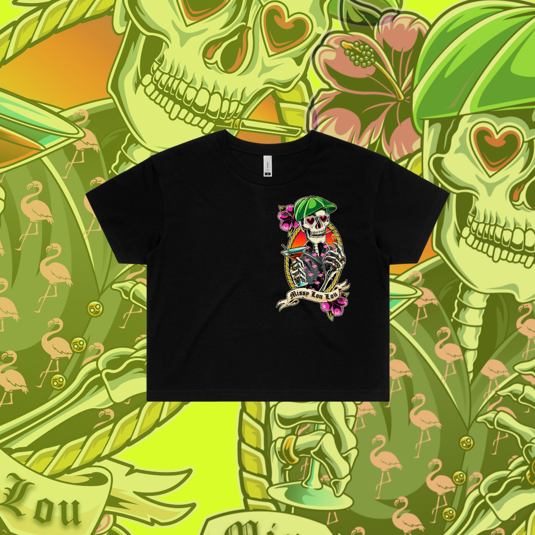 5PM SOMEWHERE-  Crop Tees