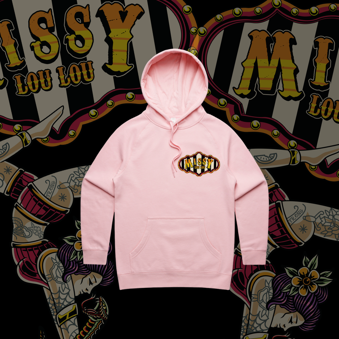 Coco Carnival- Heavy Weight Hoodie, Black, Pink, Berry