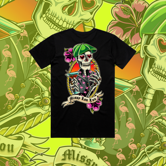 5PM SOMEWHERE - Unisex tee, Black