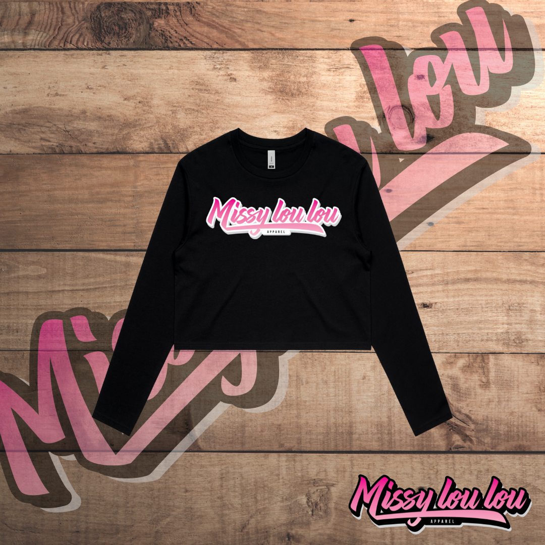 Logo Collection  - Crop long-sleeve tee