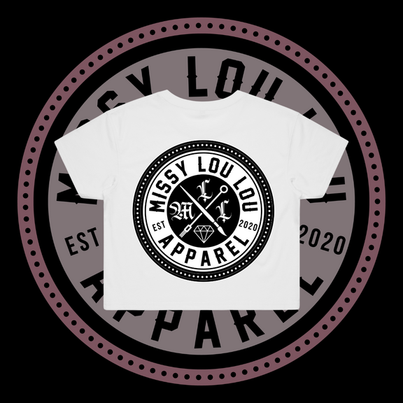 Missy Logo -  Crop Tees, Pocket Design - Black