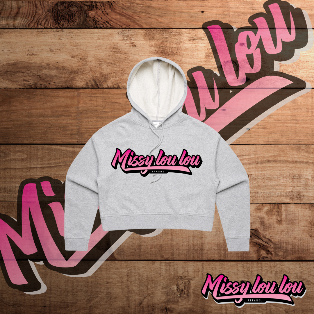 Logo Collection - Crop Hoods, Black, Grey, Pink
