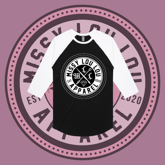 Missy Logo  - Baseball tee, Front Design