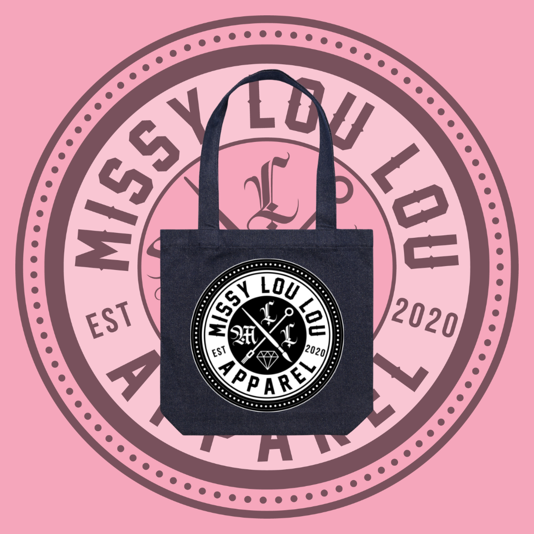 MISSY LOGO- Denim tote bag