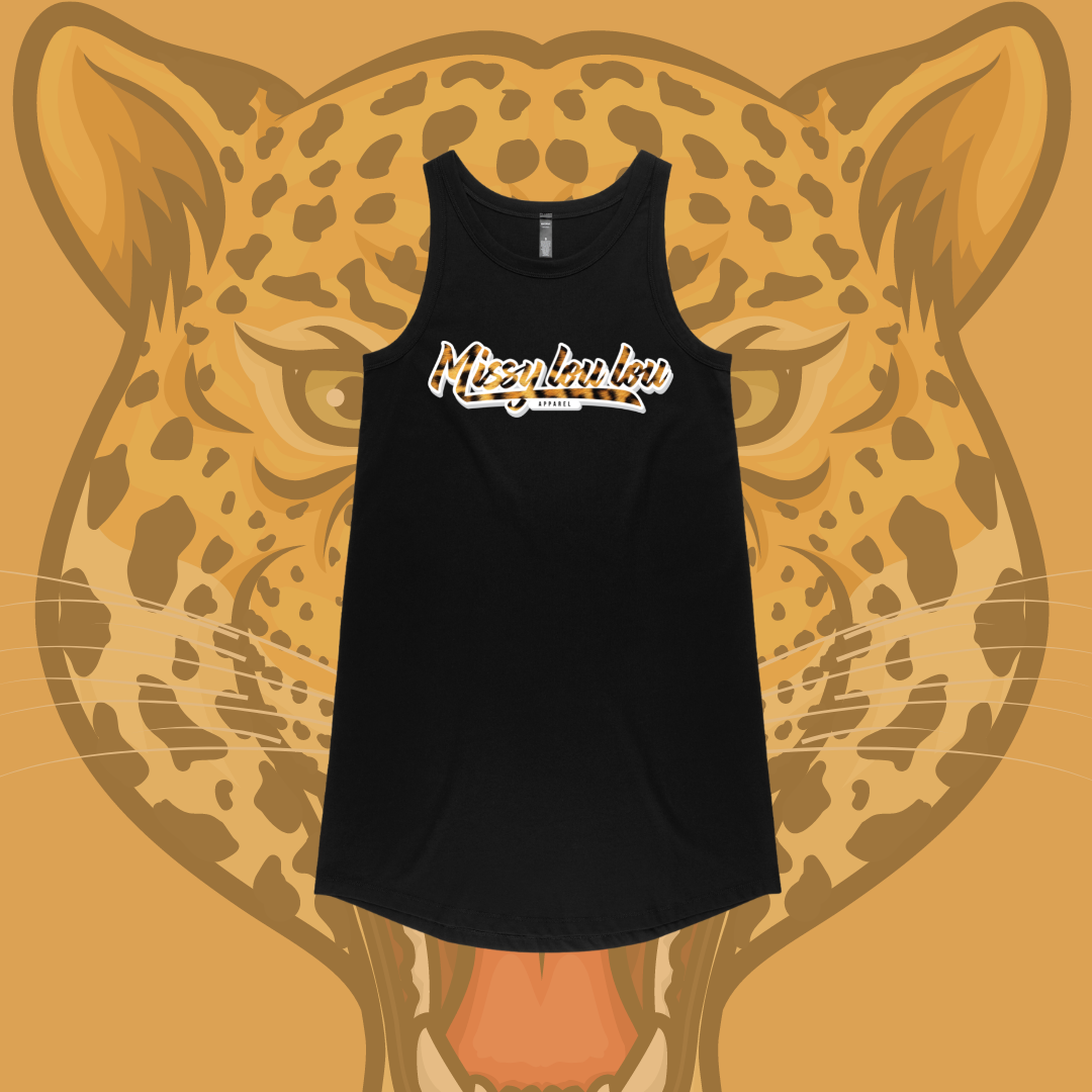 Sunday Dress - Missy Logo Leopard
