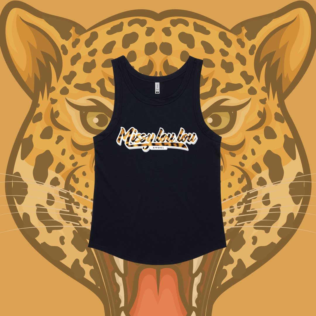 Logo Collection - Leopard Print, Sunday Singlet