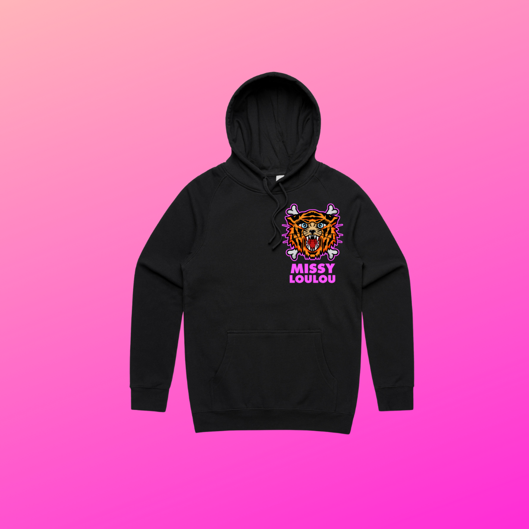Black Tiger Sass Unisex Hoodie 